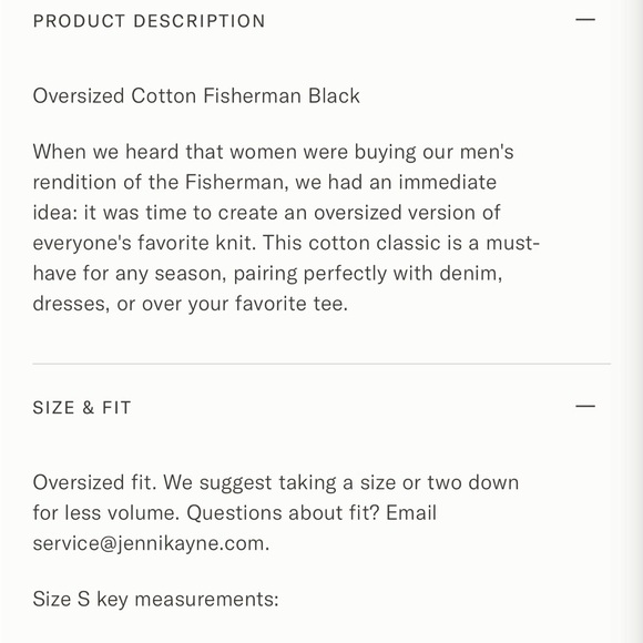 Jenni Kayne Black Cotton Oversized Fisherman Sweater - Picture 2 of 6